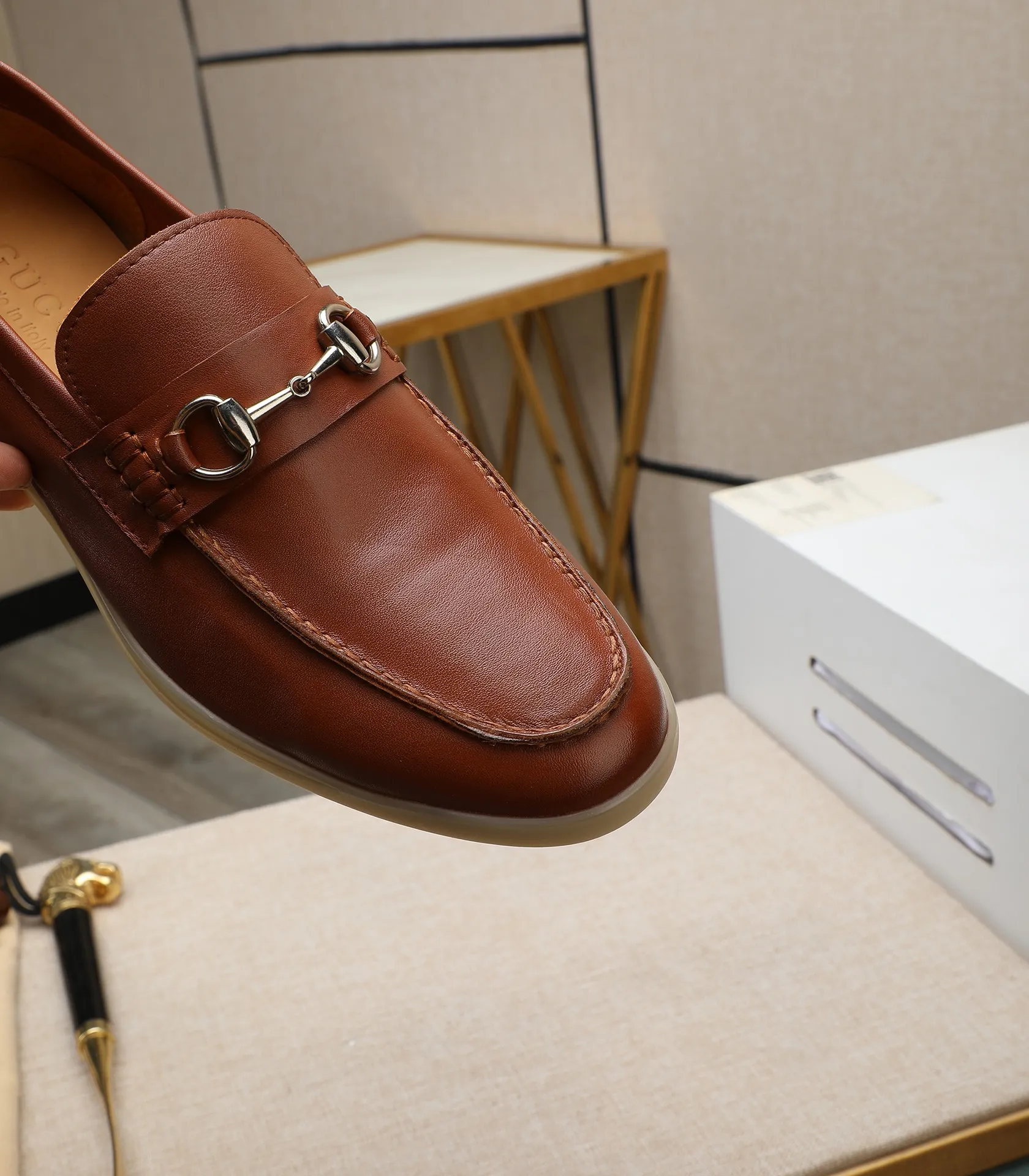 Men's shoes 💰520 📛📛Original (water-dyed cow lining) GUCCI official website formal shoes🌀 Italian 🇮🇹Imported cowhide➕Top imported water-dyed cowhide lining💋Finely handmade Original bottom, the real thing looks better when photographed in person Standard size 38-44